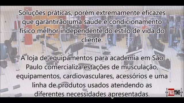 Loja de equipamentos para academia SP - Free Time Fitness смотреть онлайн