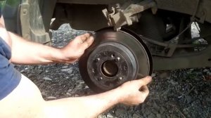 Замена задних тормозных дисков Солярис