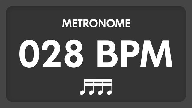 28 BPM - Metronome - 16th Notes смотреть онлайн