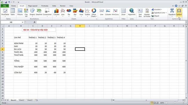 Học Excel cơ bản | Bài 19: Chèn ký tự trong Excel - Cách chèn ký tự đặc biệt trong Excel смотреть онлайн