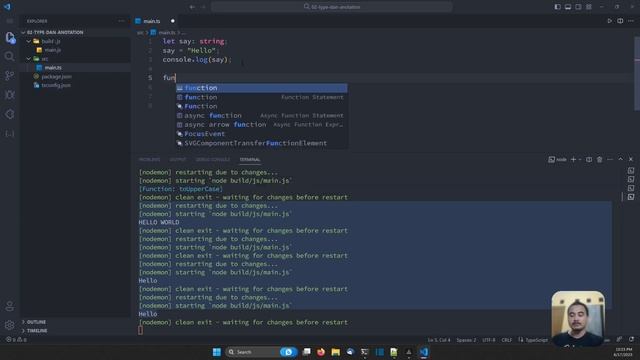 TYPESCRIPT TUTORIAL #03 TYPE DAN ANNOTATION смотреть онлайн