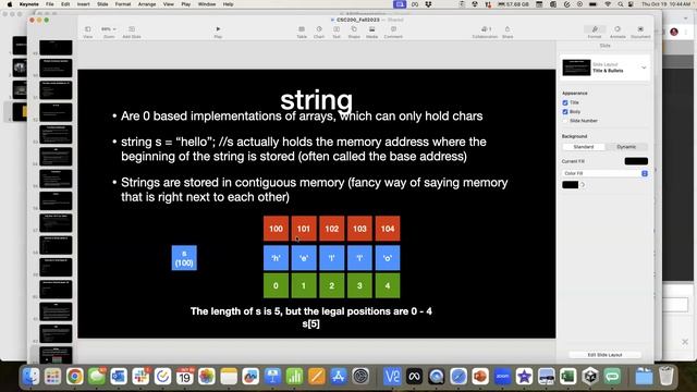 CSC200 10/19/23 more strings, length method, getting a char, and how do they work behind the scenes смотреть онлайн