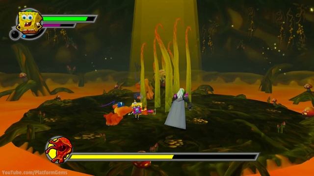 Girl-Eating Plant - Boss Fight - SpongeBob SquarePants & Nicktoons GLOBS OF DOOM [1080p] смотреть онлайн
