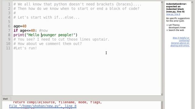 Python Indents and block of code(funny video) смотреть онлайн
