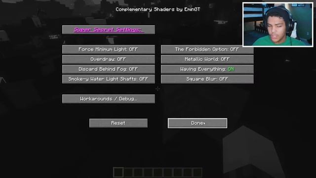 Playing with Complementary Shaders SUPER SECRET SETTINGS.. #shorts смотреть онлайн