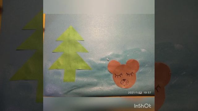 старшая группа аппликация медведь в берлоге смотреть онлайн