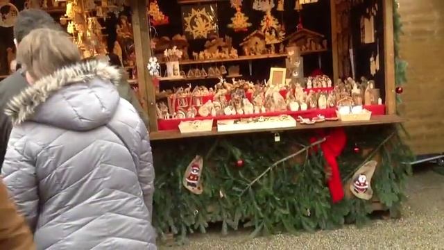 Baden-Baden Weinachtsmarkt. Рождественский базар в Баден-Бадене. смотреть онлайн