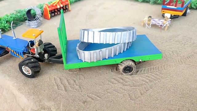 Diy Tractor Trolley  | Dangerous Tractors Stunt | @MiniCreative1 | @KeepVilla