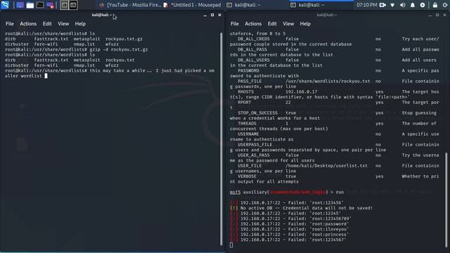 Dictionary attack on an SSH Server смотреть онлайн