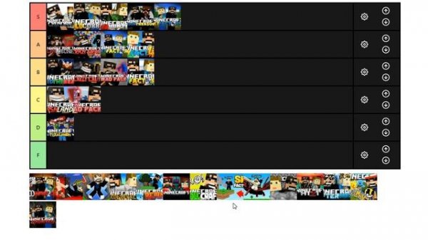 SSundee Minecraft Tier List