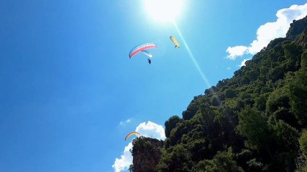 Параплан Чегем (первый полет на параплане в Чегеме)