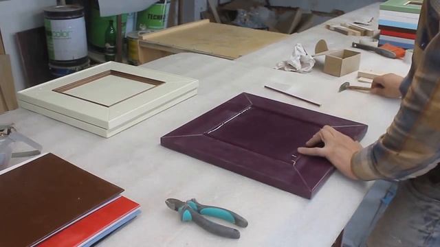 Сборка фасада "Прованс". Фиолетовый с беленой липой. смотреть онлайн