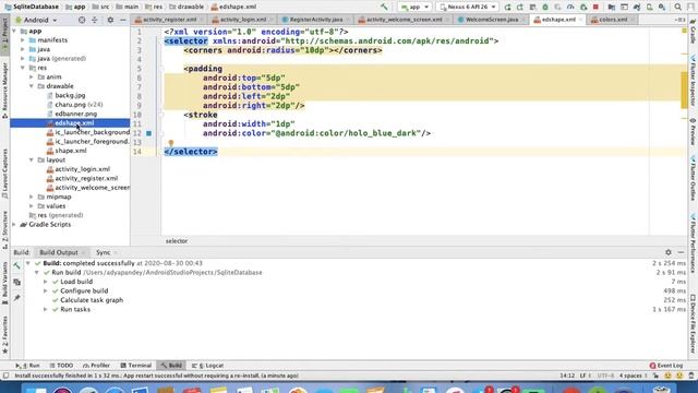 The Android Application project with Sqlite database: part-4 смотреть онлайн