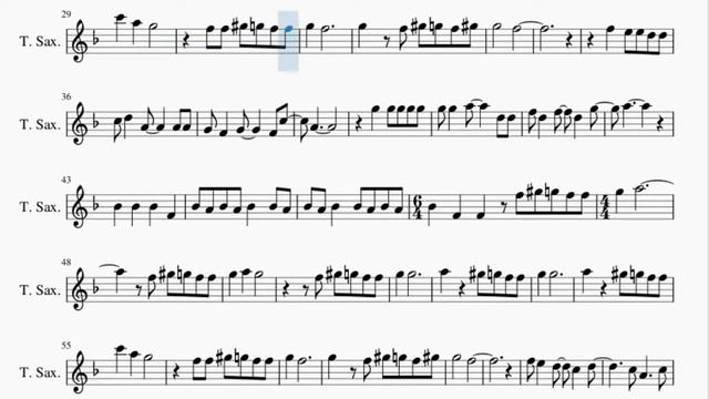 Tenor Sax Sheet Music: How to play Everybody Talks by Neon Trees смотреть онлайн