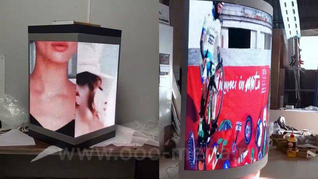 Гибкие и угловые led экраны. смотреть онлайн