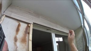 Ламинат на стену. Отделка балкона 1