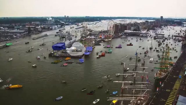 Port of Amsterdam Object Detection - Mask R-CNN (Detectron2) смотреть онлайн