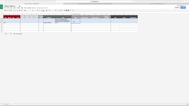 Timeline JS: How to Fill in Rows смотреть онлайн