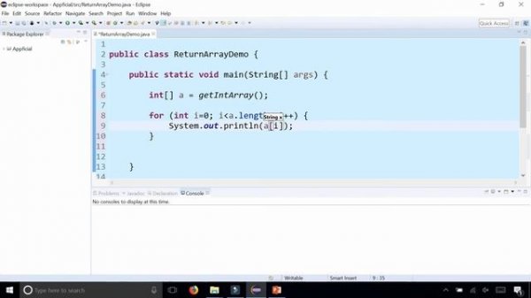 Returning Arrays from a Method in Java - Array Return Type - Java Programming Tutorial - Appficial