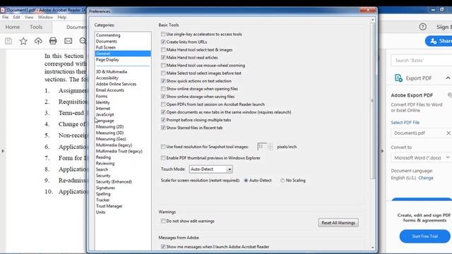 How To Disable Touch Mode In Adobe Reader In Touch Screen Computer смотреть онлайн