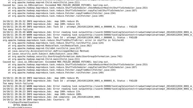 Ubuntu: Error in shuffle in fetcher#1 Hadoop смотреть онлайн