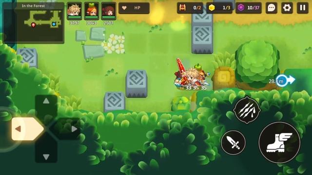 [Secret coin] How to get 3 Stars on World 1-3 Map In the Forest Guardian Tales смотреть онлайн