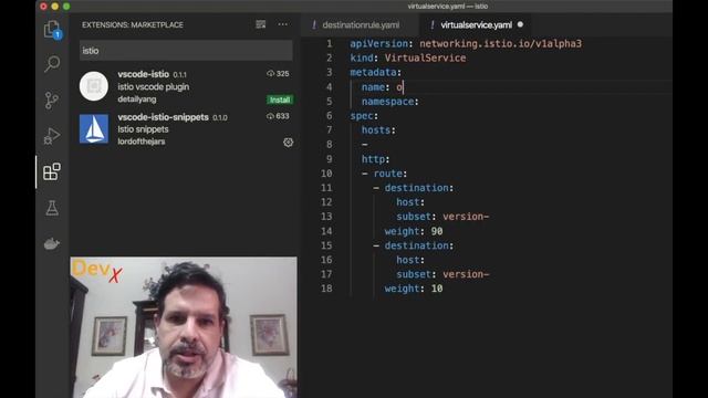 #DevX Tip: #2 : Canary deployments with VSCode and Istio/Kiaki смотреть онлайн