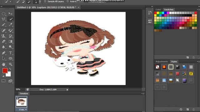 How to change your hair color using photoshop Cs6 ( Ameba Pigg ) смотреть онлайн