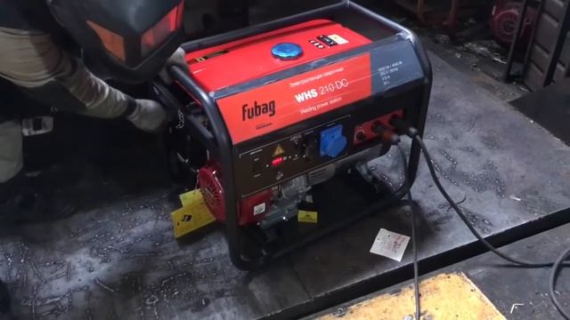 Генератор бензиновый со сваркой FUBAG WHS 210 DDC, honda gx390, обзор, запуск, тест, сварка встроен смотреть онлайн