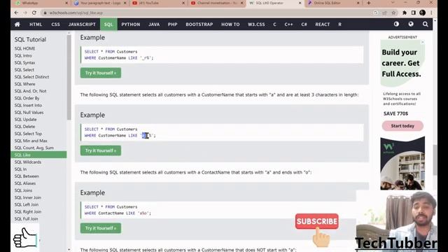 9. Learning SQL with W3Schools || Select TopMin - MaxCount, AVG, SUM, LIKE, WILDCARD, Between, Alia смотреть онлайн