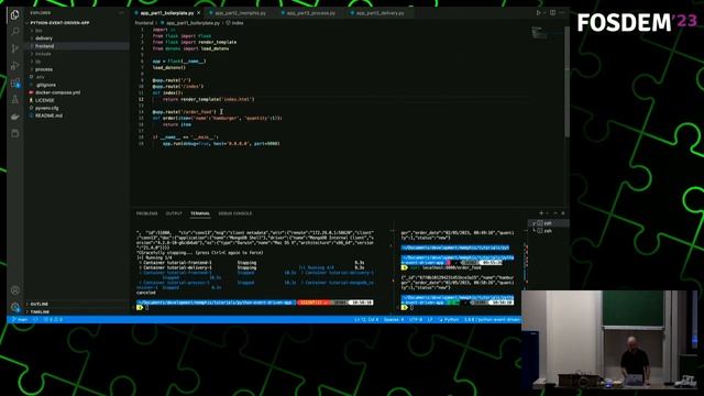 How to build an event-driven application in Python - FOSDEM 2023 смотреть онлайн