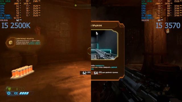 I5 2500K VS I5 3570 (in 4 Games)