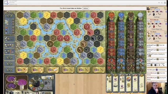 Terra Mystica Play-through - Darklings vs Human Opponents смотреть онлайн