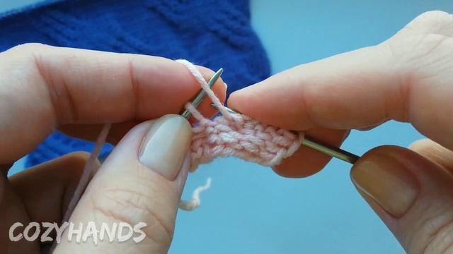 Ромбы из диагональных жгутов / Универсальный узор спицами смотреть онлайн