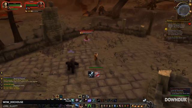 Let's Play World of WarCraft - The Burning Steppes leveling (Human Hunter) #12 смотреть онлайн