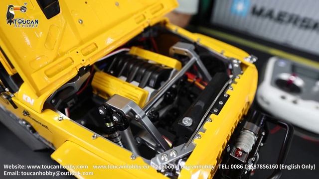 Most Cool Capo 1/8 JKMAX RC Crawler Car Model RTR Light ,Sound, Winch, Two Speed Gear, Radio.