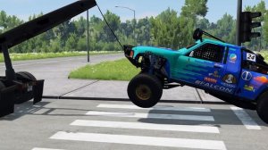 Автомобили против огромных лежачих полицейских #9 – BeamNG.Drive