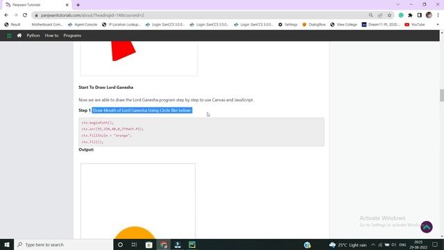 How to draw Lord Ganesha using HTML5 Canvas | In Hindi | By Bhuwan Bhaskar смотреть онлайн