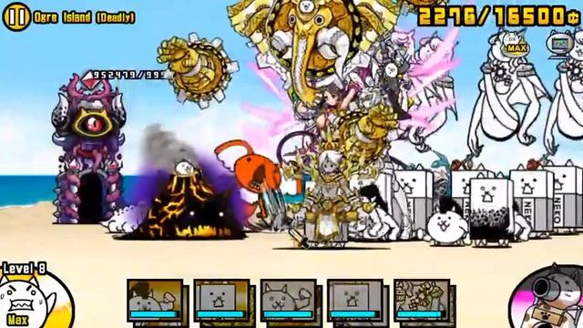 [The Battle Cats] Maniac fish - Ogre Island (deadly) Stupidest strategy смотреть онлайн