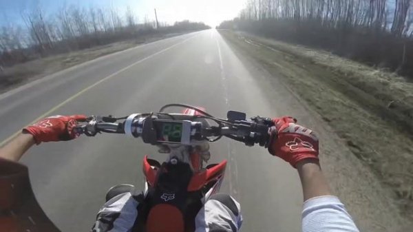 HONDA CRF250R Top Speed Run!!!
