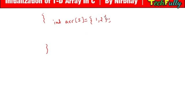 Initialization Of 1-D Array ( One Dimensional Array ) In C In Hindi By Nirbhay Kaushik смотреть онлайн