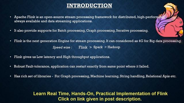 What is Flink - Introduction to Flink | Apache Flink Tutorial смотреть онлайн