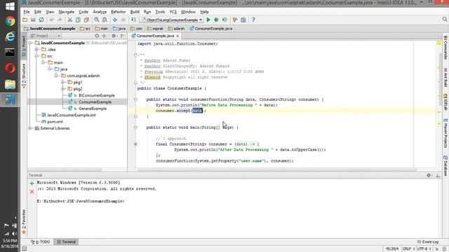 ESpark Adarsh Java8 Consumer Example смотреть онлайн