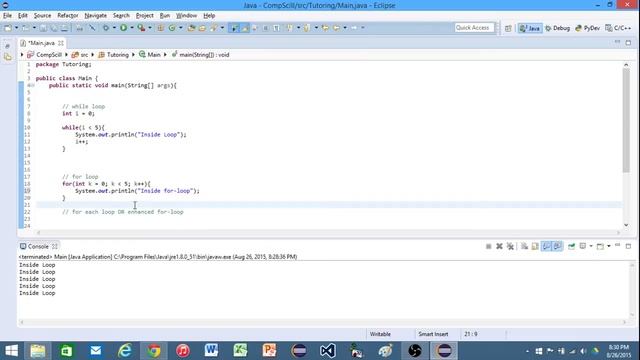 Java Repetition Structures (While loop, For-loop, For-each loop) смотреть онлайн