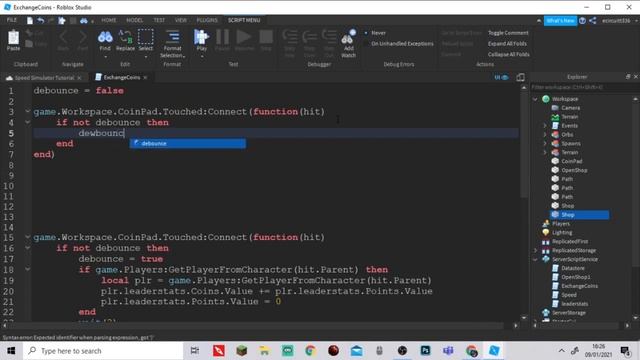 Roblox Studio: How to make a Speed Simulator | Part 9 | Exchange Coins смотреть онлайн