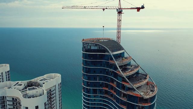 Санни Айлз - русский район в Майами с дрона, недвижимость в США, Sunny Isles Beach Haulover Park смотреть онлайн