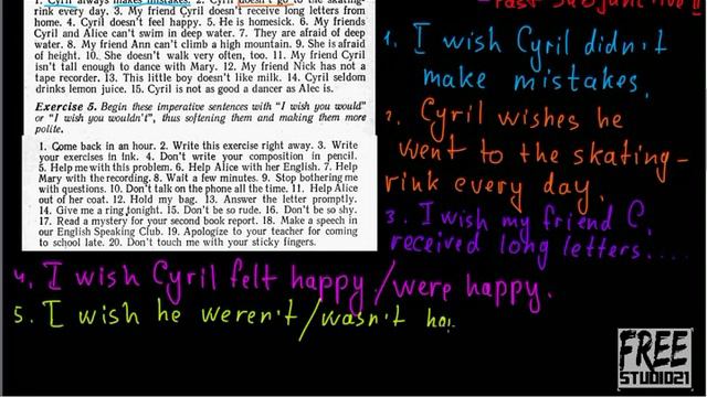 Употребление Present Subjunctive II с I wish - упражнение смотреть онлайн