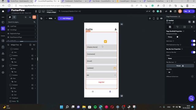 Introduction to Flutter Flow M1 (15) : Profile Page Connecting смотреть онлайн
