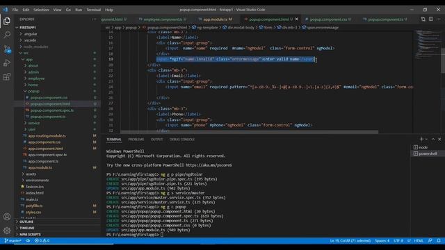 forms in angular 13 (Template driven form + validation + error messages + get form values) #22 смотреть онлайн