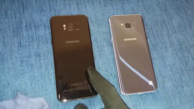 Samsung S8+ Color Comparison & Finger Print Test ,Black Coral Blue etc смотреть онлайн